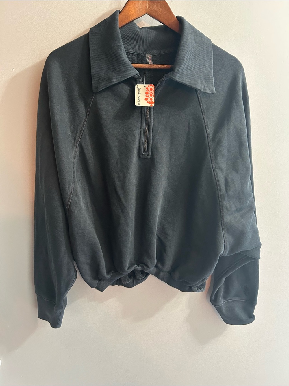FP Movement by Free People Charcoal Half-Zip Pullover Sweatshirt